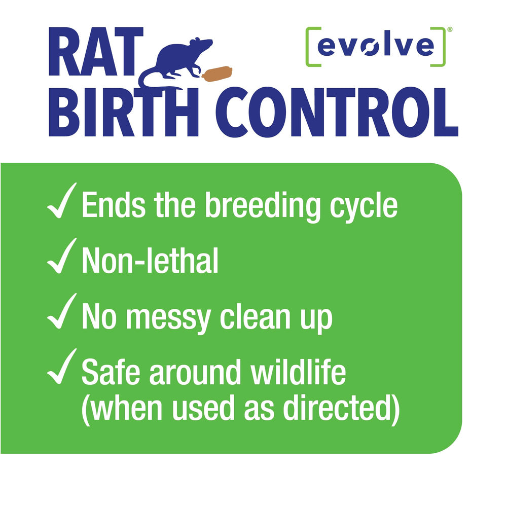 SenesTech Evolve Rat Birth Control soft bait in outdoor setting