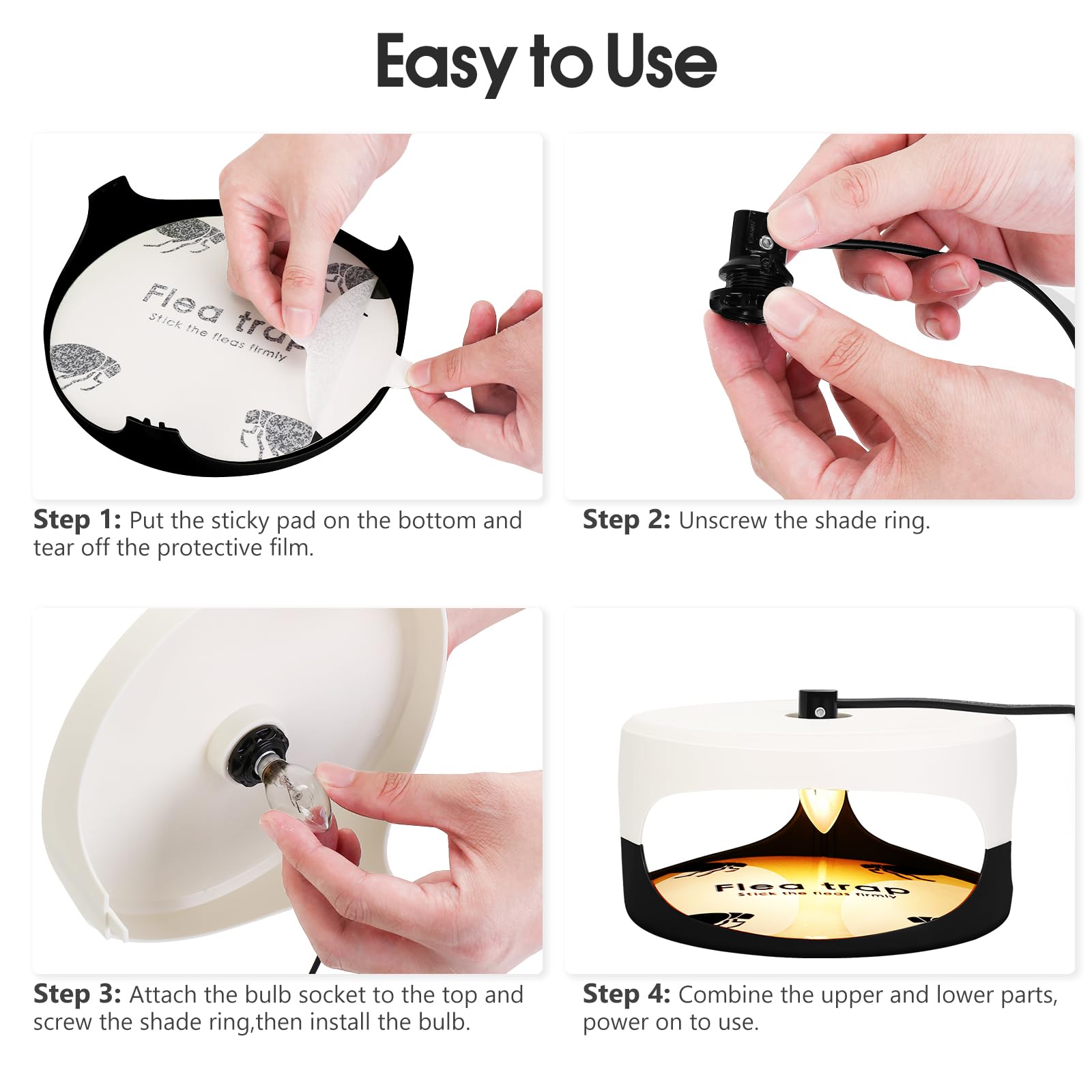SENITEK EARPADS Flea Trap dimensions and specifications