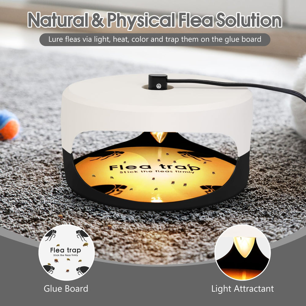 SENITEK EARPADS Flea Trap setup with power cord