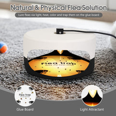 SENITEK EARPADS Flea Trap setup with power cord