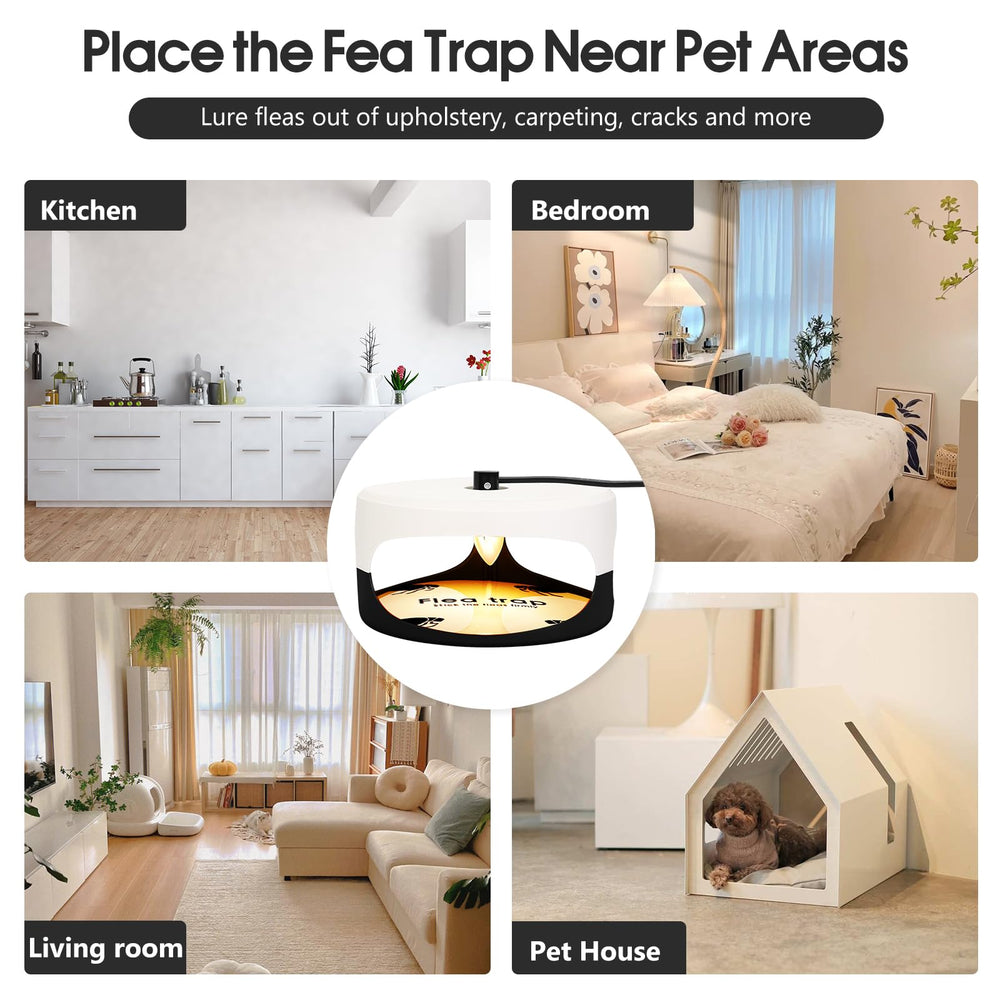 SENITEK EARPADS Flea Trap showing light attraction feature