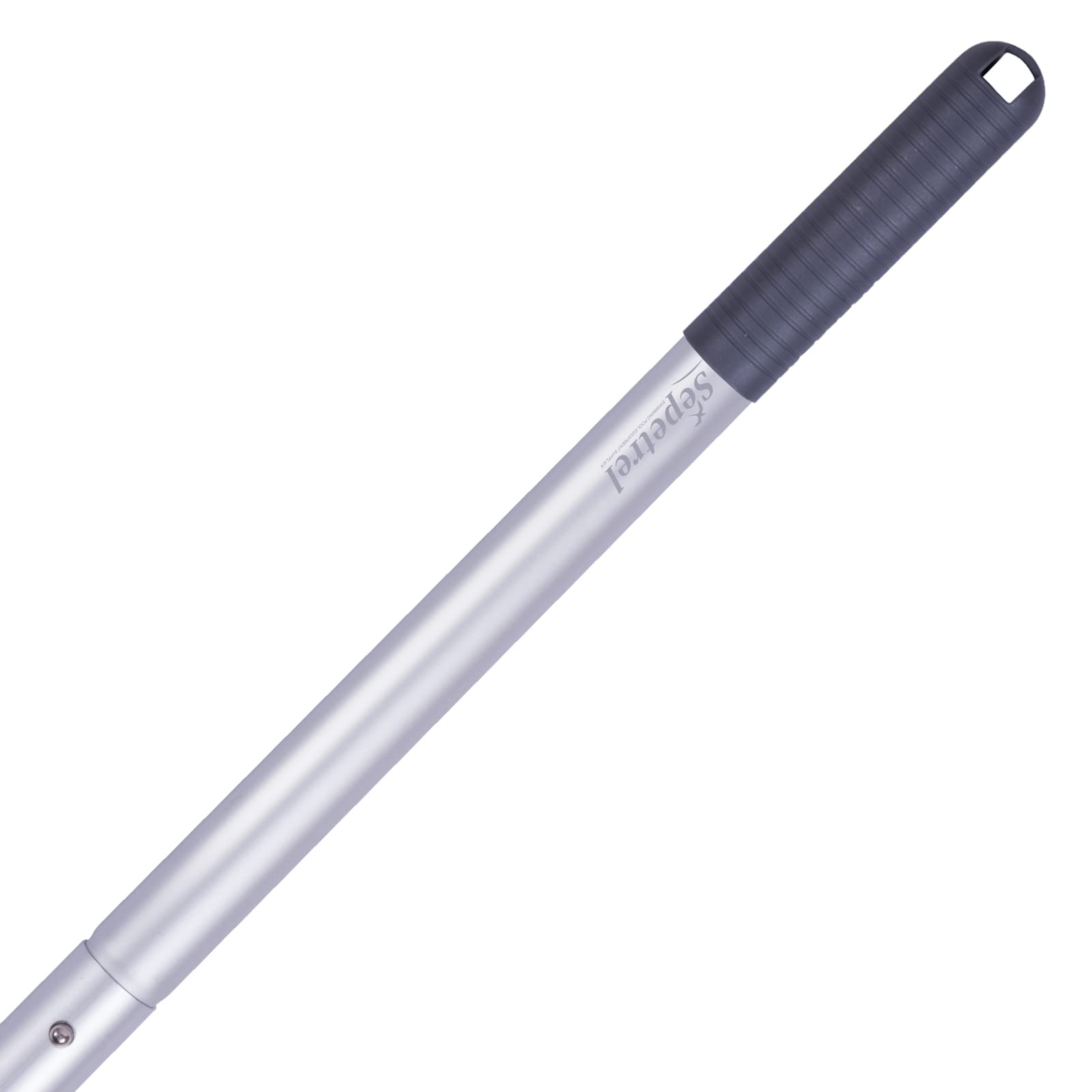 Sepetrel 10.5 FT pool pole front view with aluminum finish