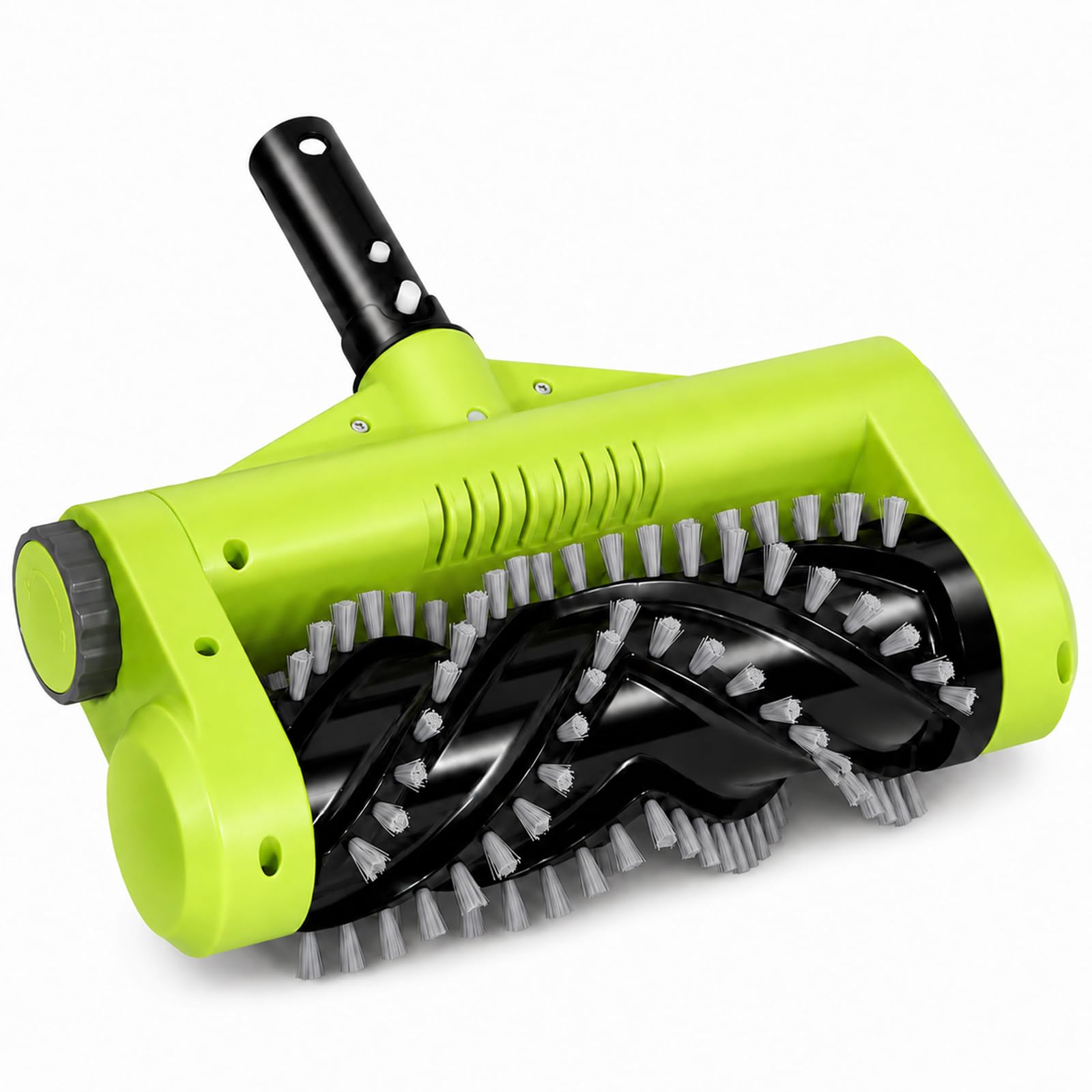 Sepetrel 11-Inch Electric Pool Brush Head front view in green