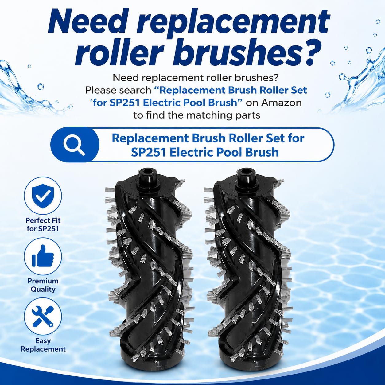 Sepetrel Electric Pool Brush showing battery compartment