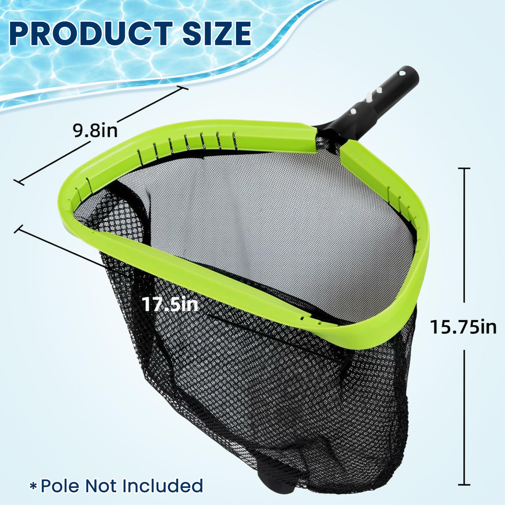 Sepetrel Pool Net inclined front lip for debris scooping