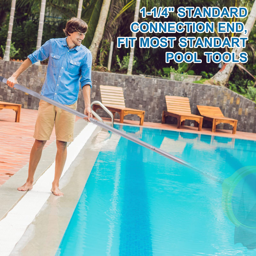Sepetrel pool pole's adjustable feature demonstration
