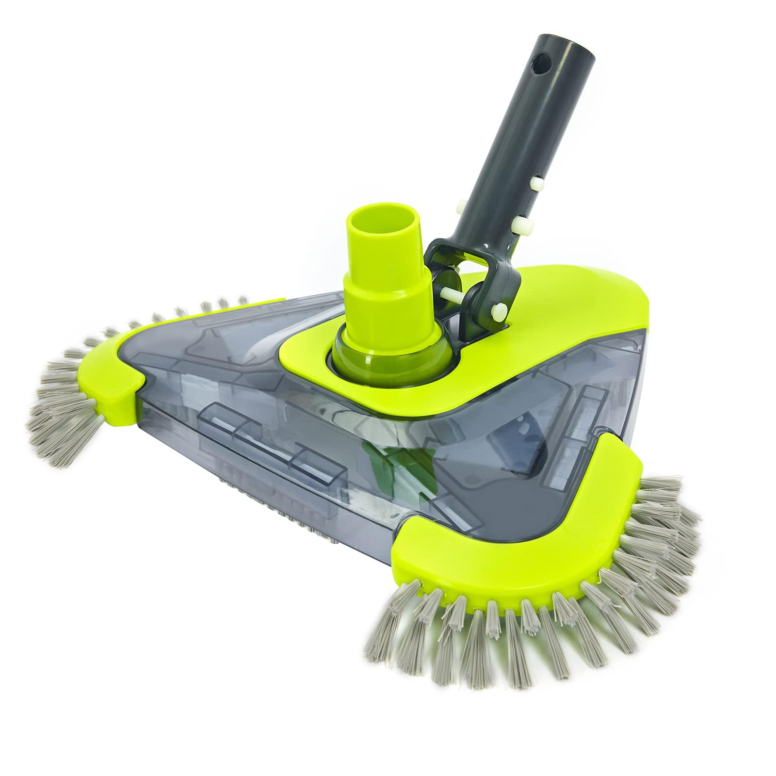 Sepetrel Pool Vacuum Head front view with corner brushes