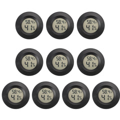 Serundo Auto Hygrometer Thermometer front view, black