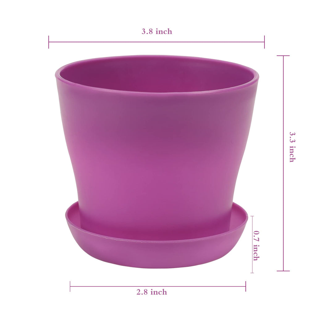 Set of 10 TDHDIKE plastic planters arranged in a row