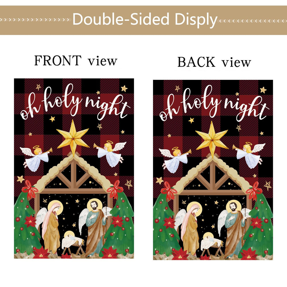 Set of 12 Lumifan seasonal yard flags displayed outdoors