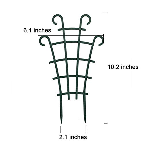 Set of 12 UWIOFF garden trellises arranged for plant support