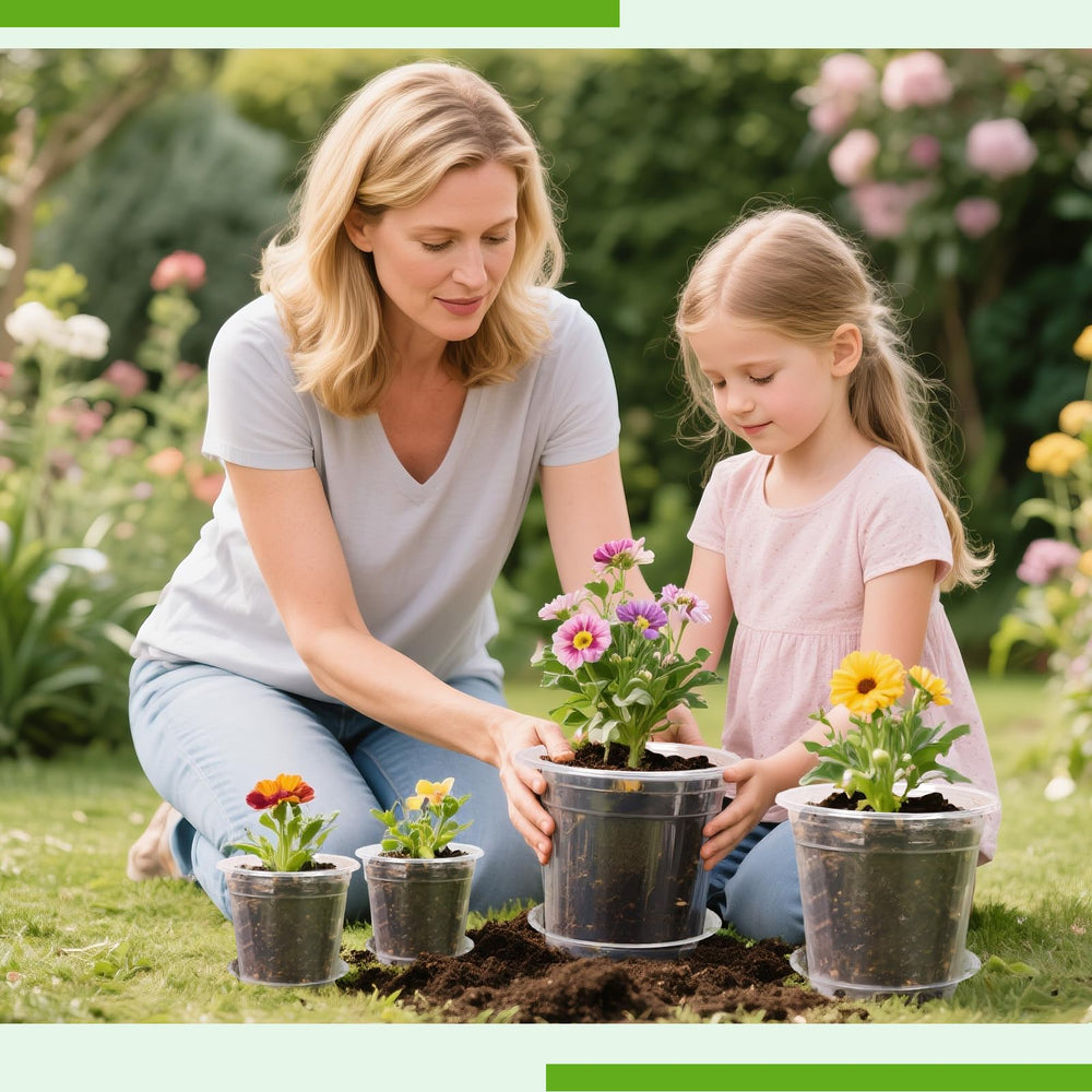 Set of 15 FUOAUYK nursery pots for plants