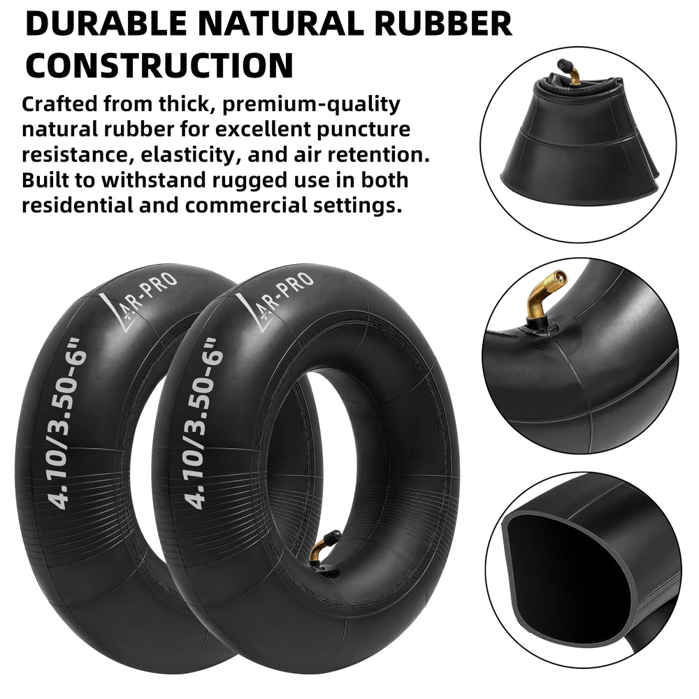 Set of 2 AR-PRO inner tubes with valve caps included
