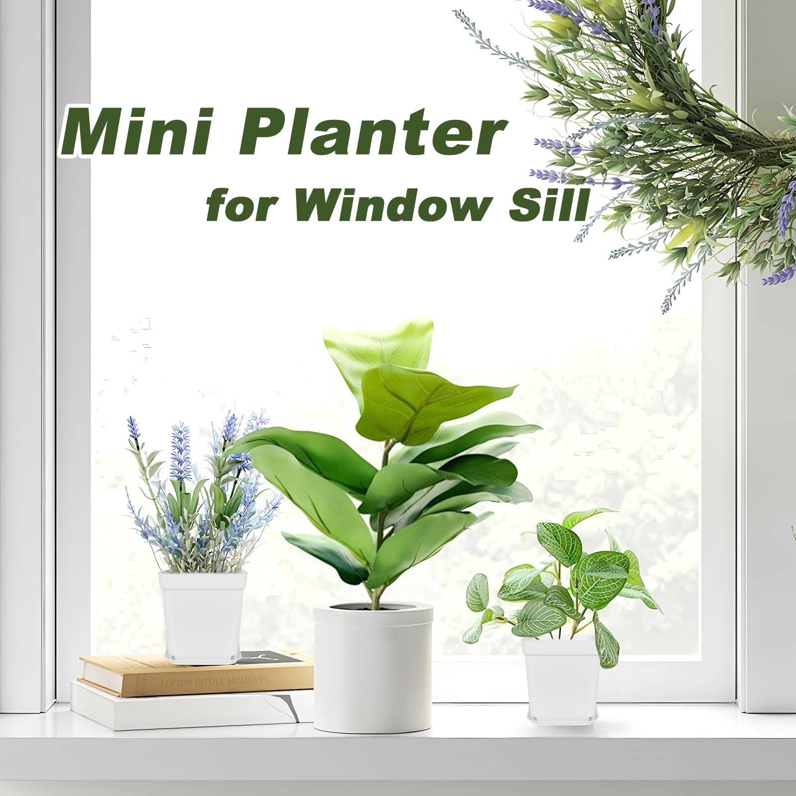 Set of 24 Anyumocz plastic plant pots stacked