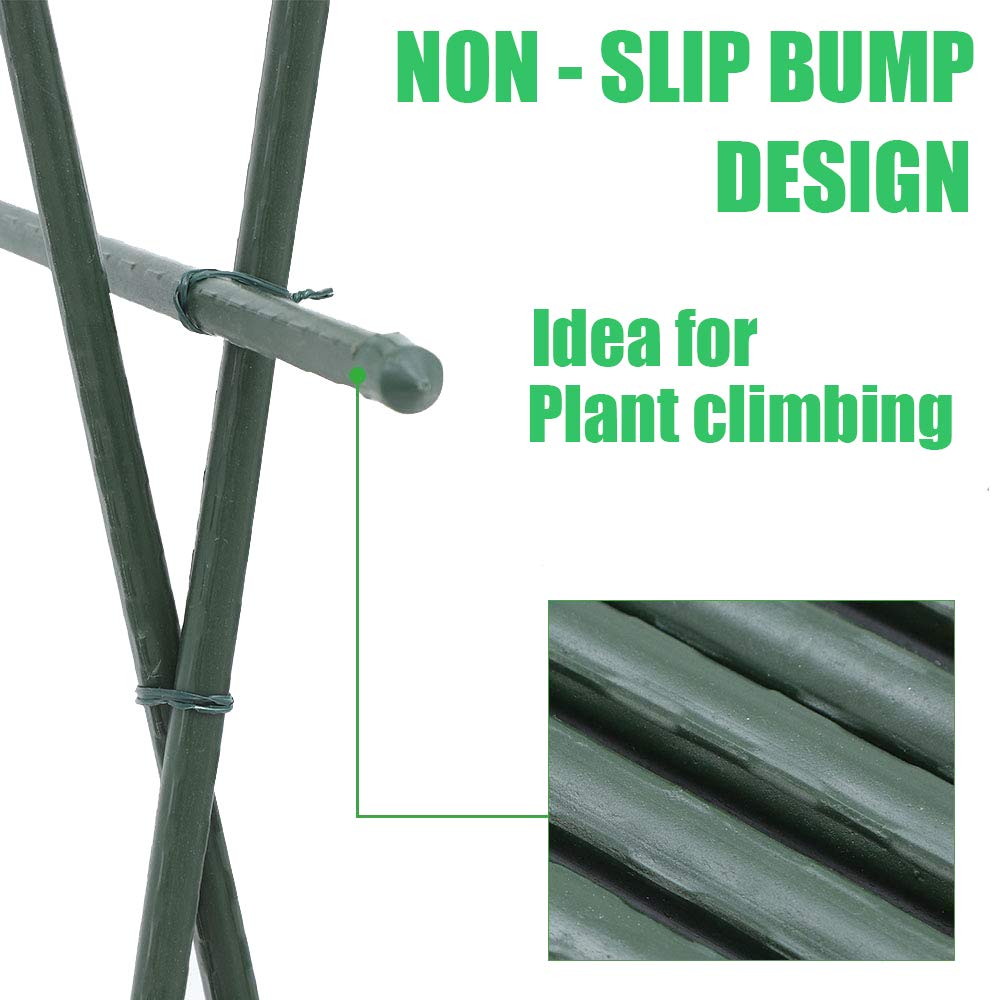 Set of 25 Mininfa Steel Plant Stakes displayed