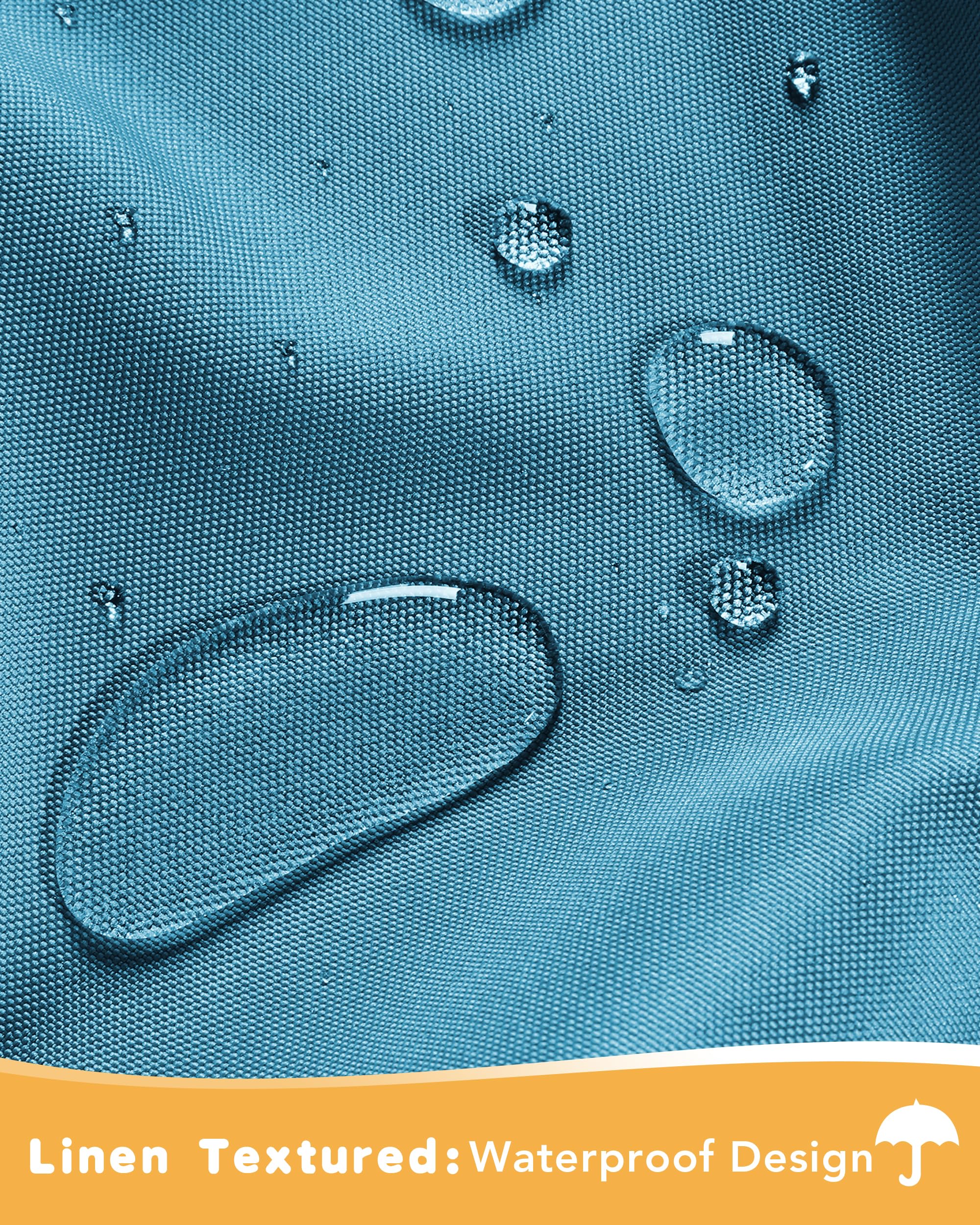 Set of 4 HolidayIdeas waterproof outdoor curtains