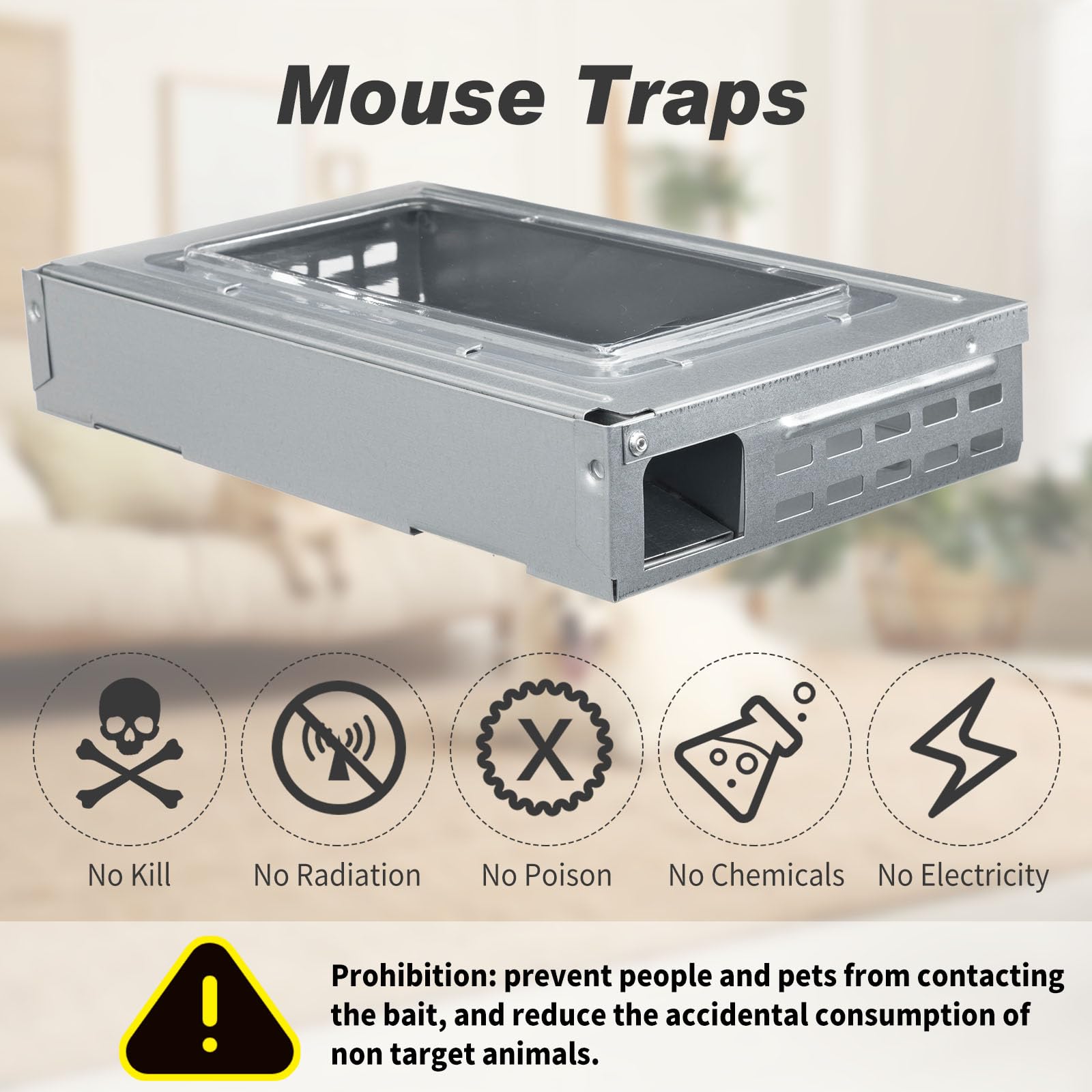Set of 4 Qualirey Humane Mouse Traps in packaging