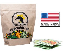 Set of 43 assorted vegetable and herb seed packets