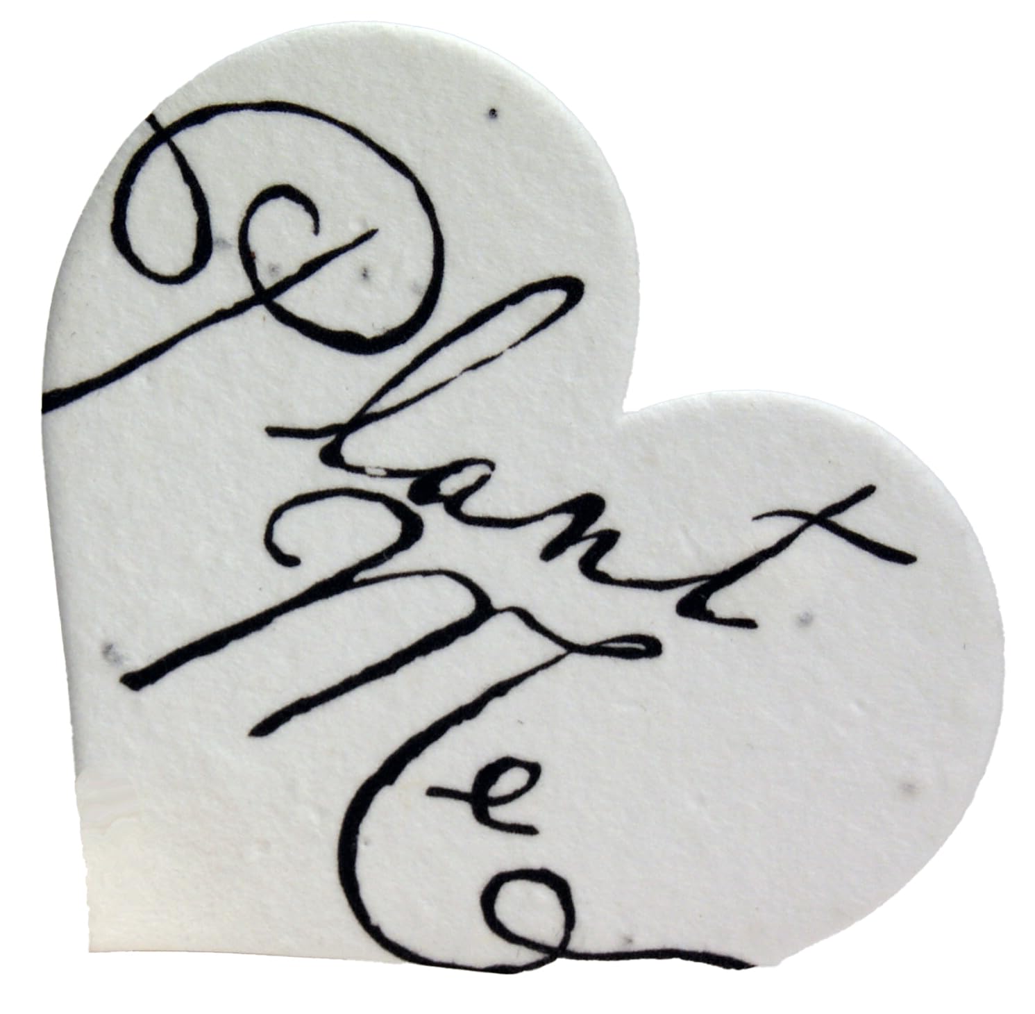 Set of 50 Wildflower Seed Paper Heart Tags from Of The Earth Handmade Paper