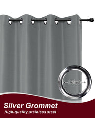 Set of 8 HolidayIdeas outdoor curtains displayed on patio