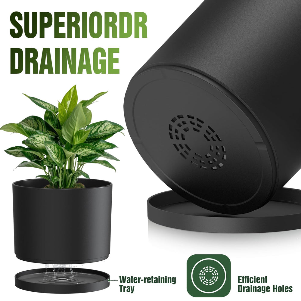 Set of Areutxbis plant pots stacked for compact storage