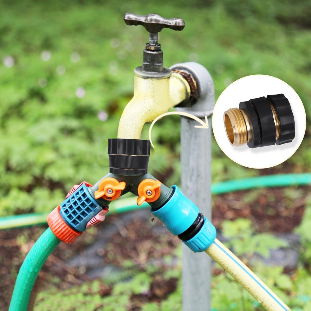 Set of Dalmbox quick connect fittings arranged neatly
