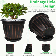 Set of four FGstyle 12 inch planters arranged together
