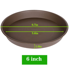 Set of six Bleuhome plant saucers displayed together