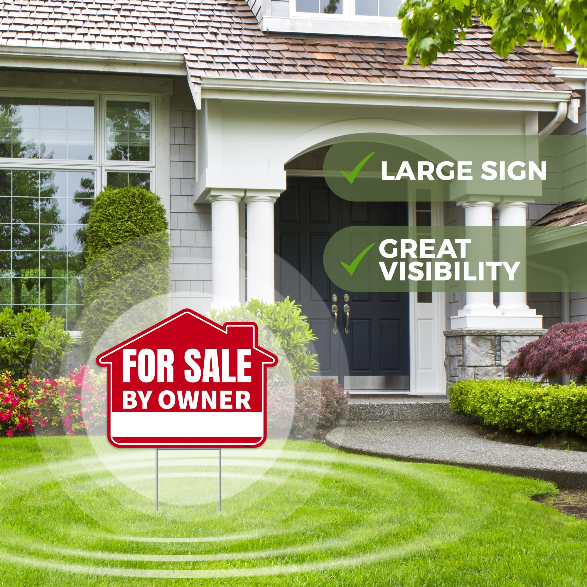 Set of three Venicor For Sale By Owner signs