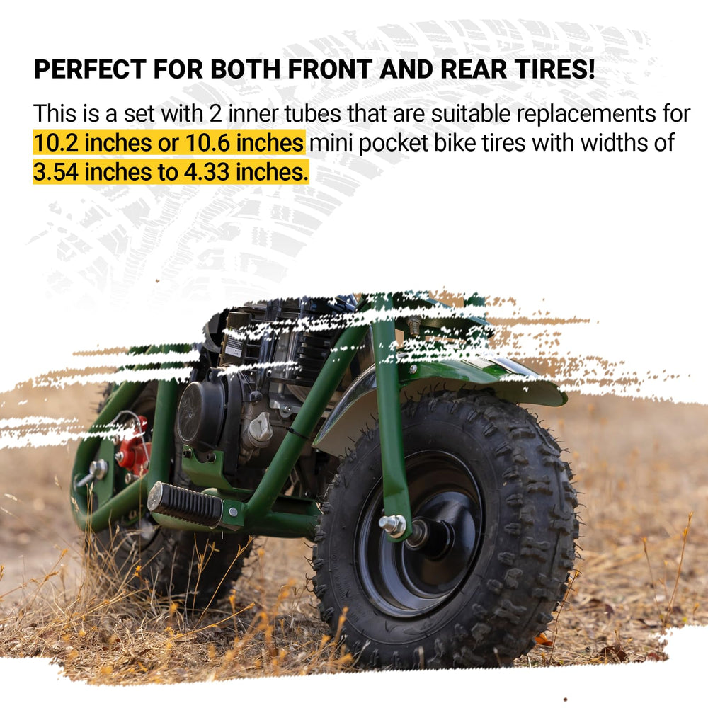 Set of two AR-PRO inner tubes for mini pocket bikes