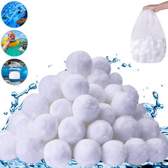 SETHVILL Pool Filter Balls front view, white colour
