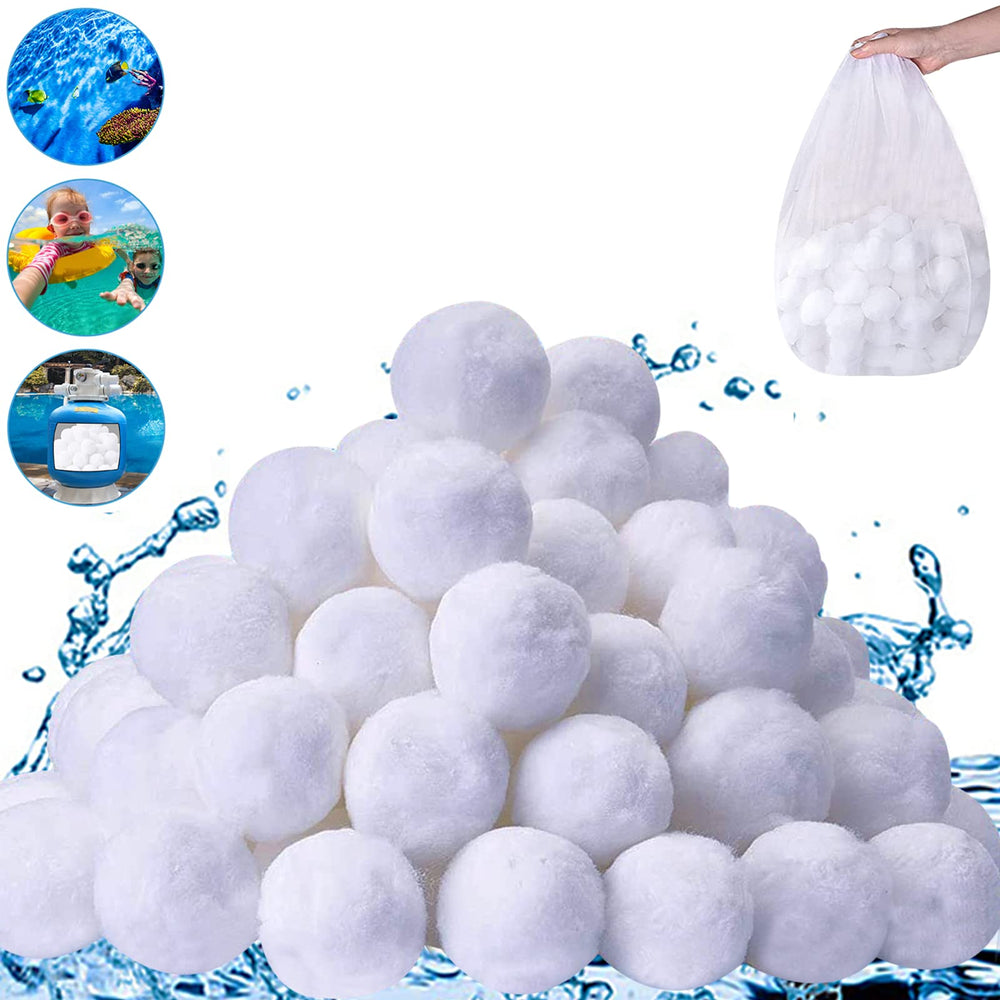 SETHVILL pool filter balls in white, eco-friendly material