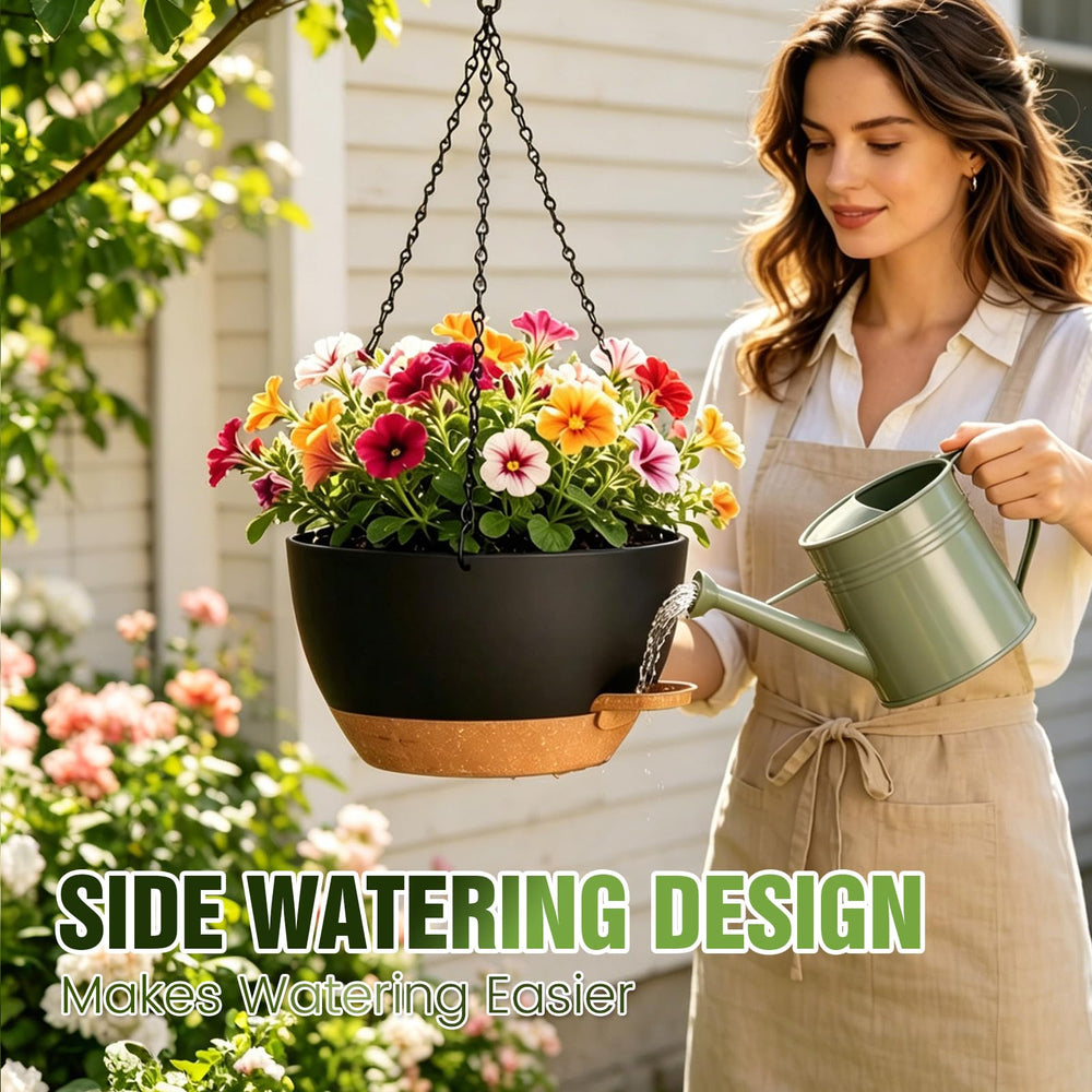 Setup instructions for Areutxbis self-watering hanging planters