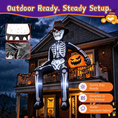 Setup kit for JoyParcel 10FT Sitting Skeleton decoration