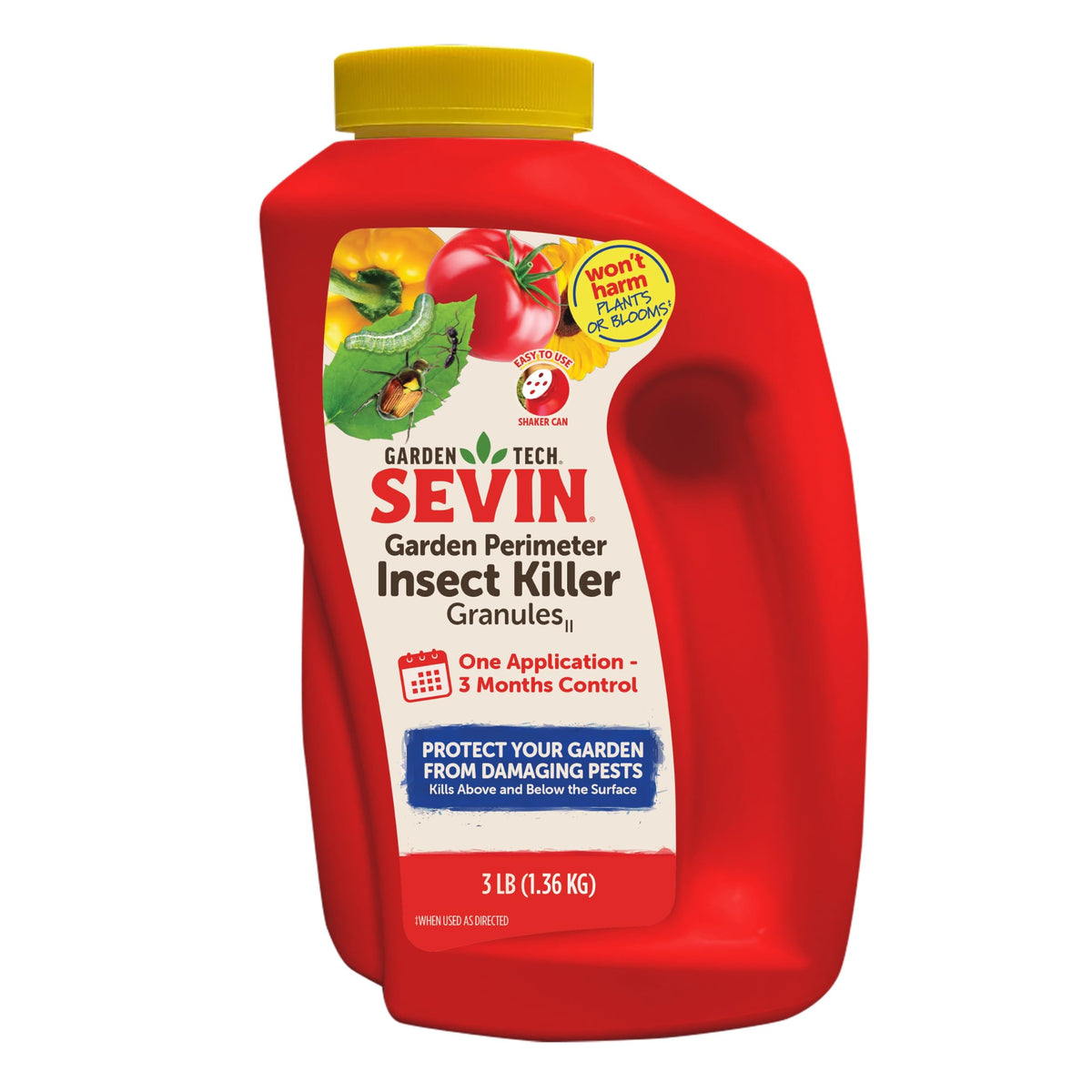 Sevin Garden Perimeter Insect Killer Granules 3lb front view