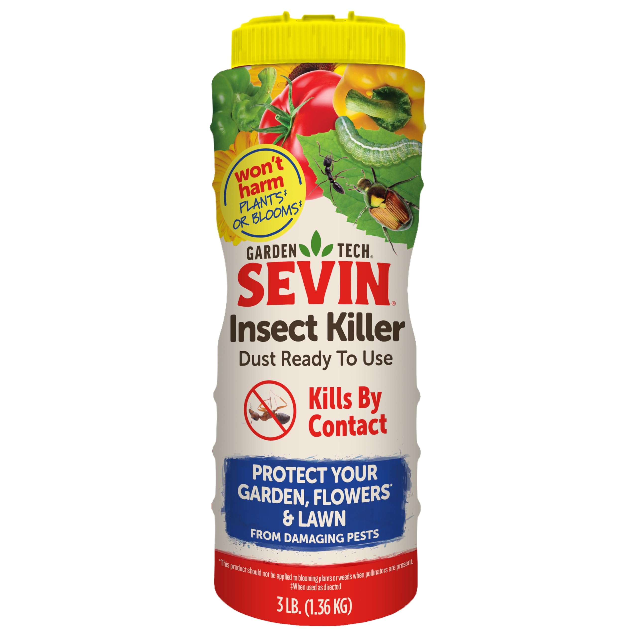 Sevin Insect Killer Dust 3 LB package front view