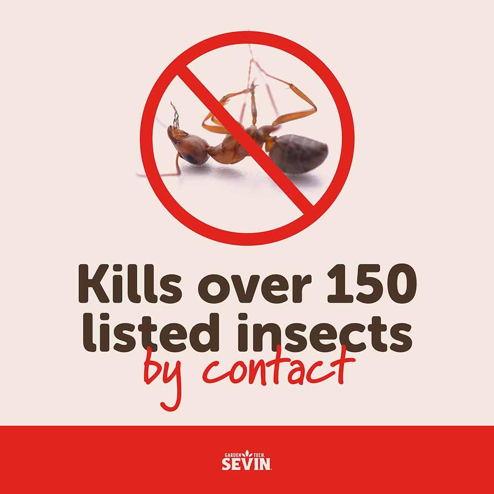 Sevin Insect Killer Dust on a garden surface