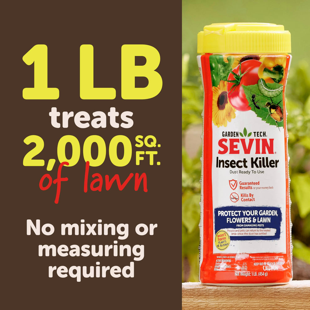 Sevin Insect Killer Dust with safety instructions