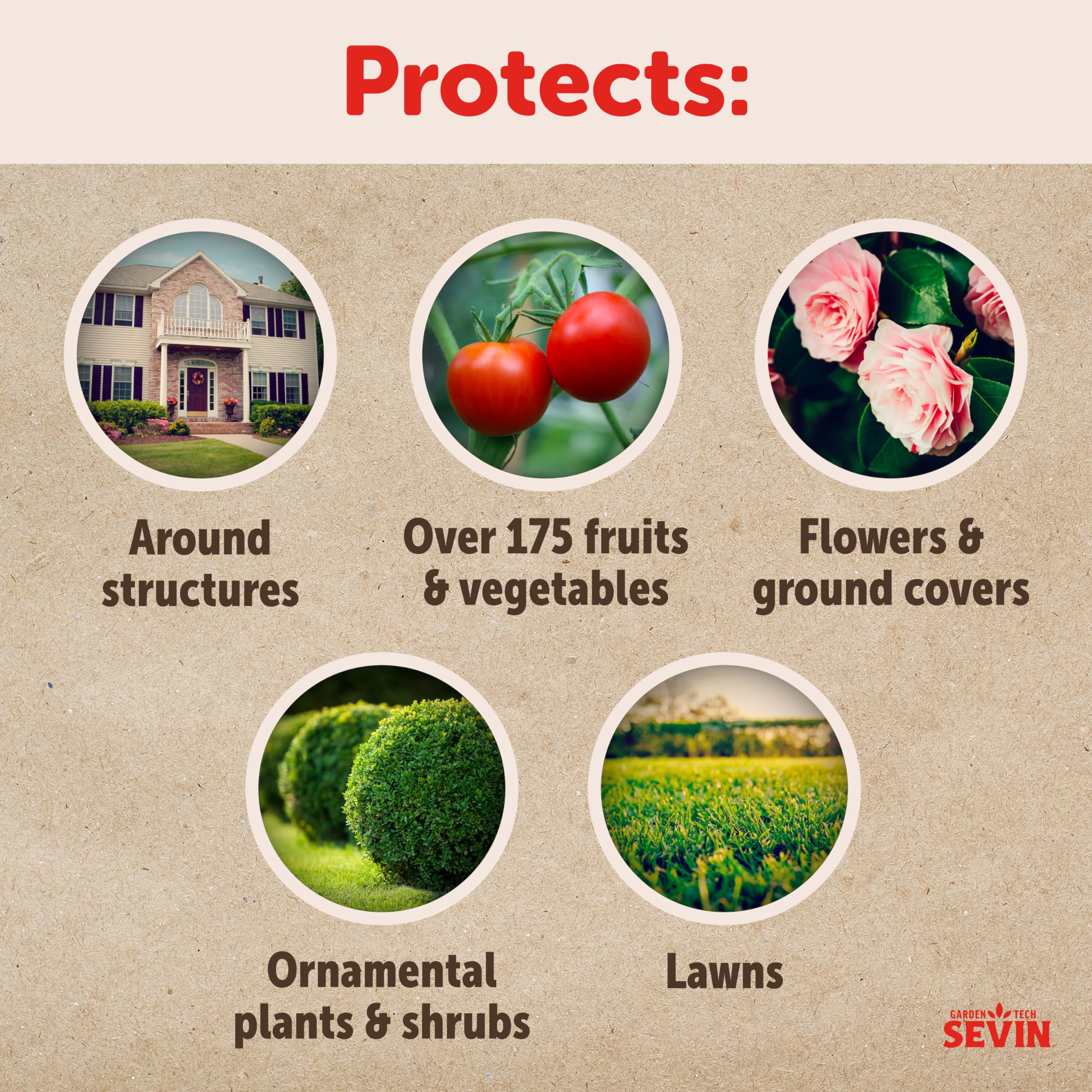 Sevin Insect Killer Granules II in a garden setting