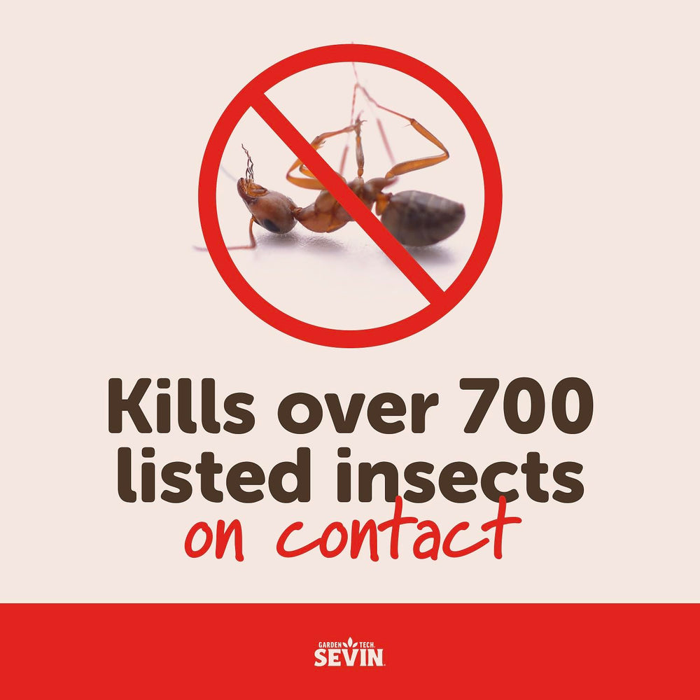 Sevin Insect Killer Spray application on plants