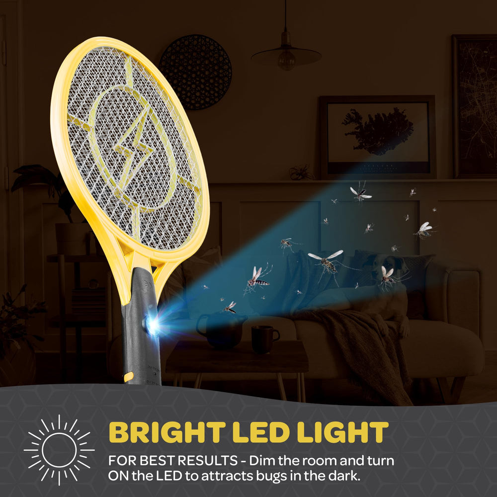 SEWANTA Electric Fly Swatter in outdoor setting