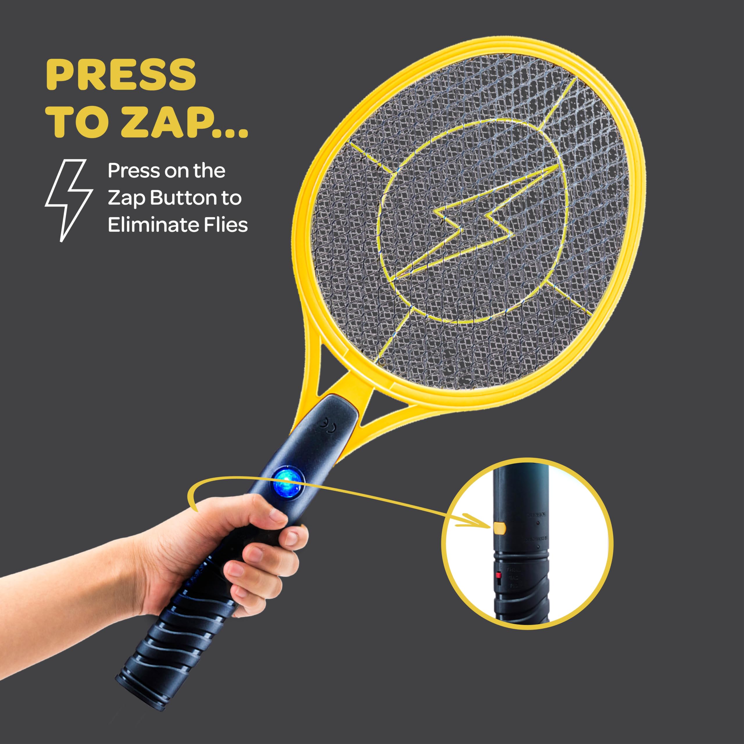 SEWANTA Electric Fly Swatter with insects on it