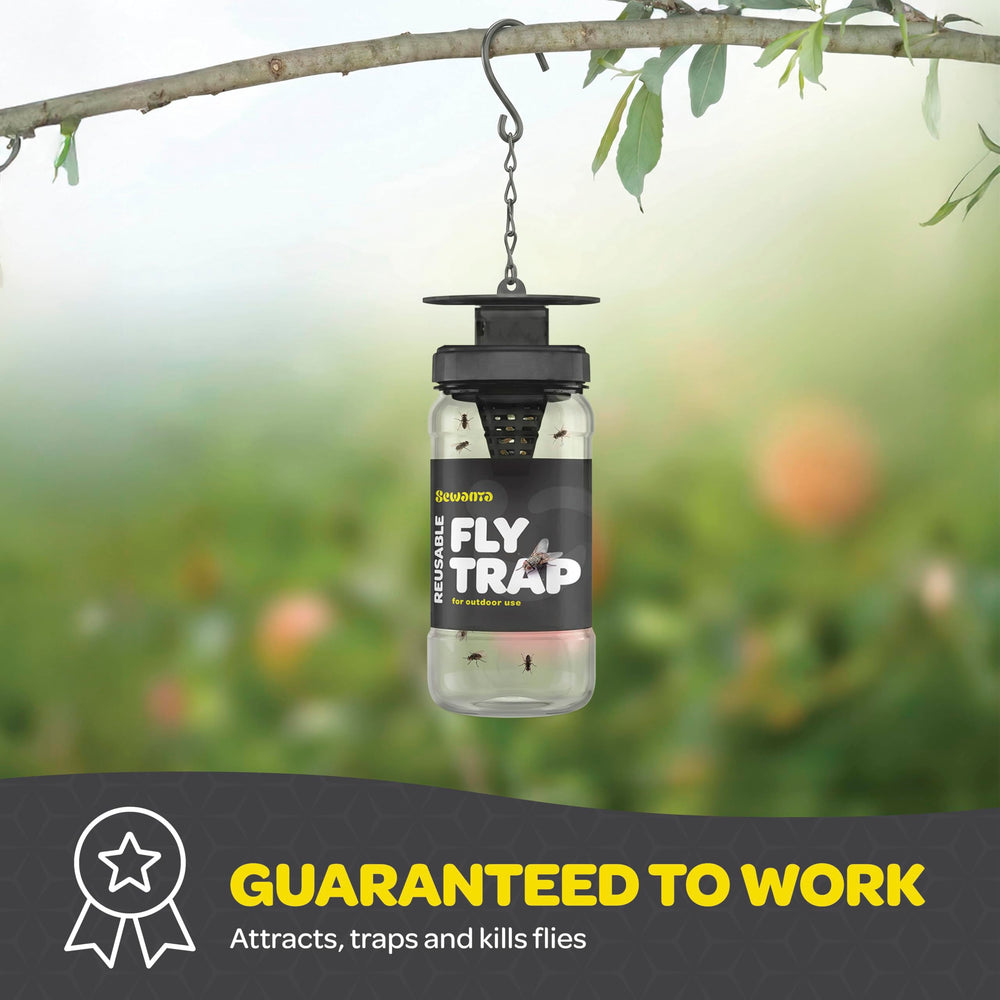 SEWANTA Fly Trap filled with water and bait ready to use