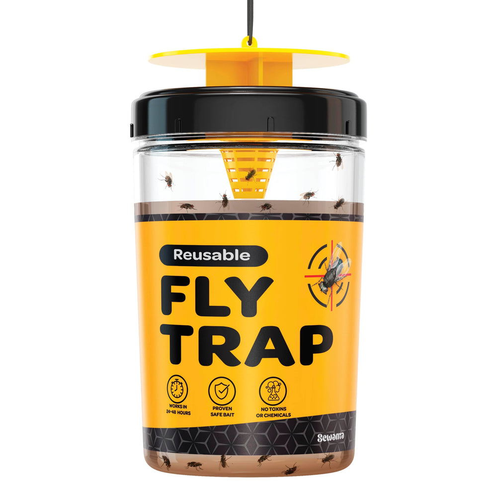 SEWANTA Fly Trap setup with water and bait visible
