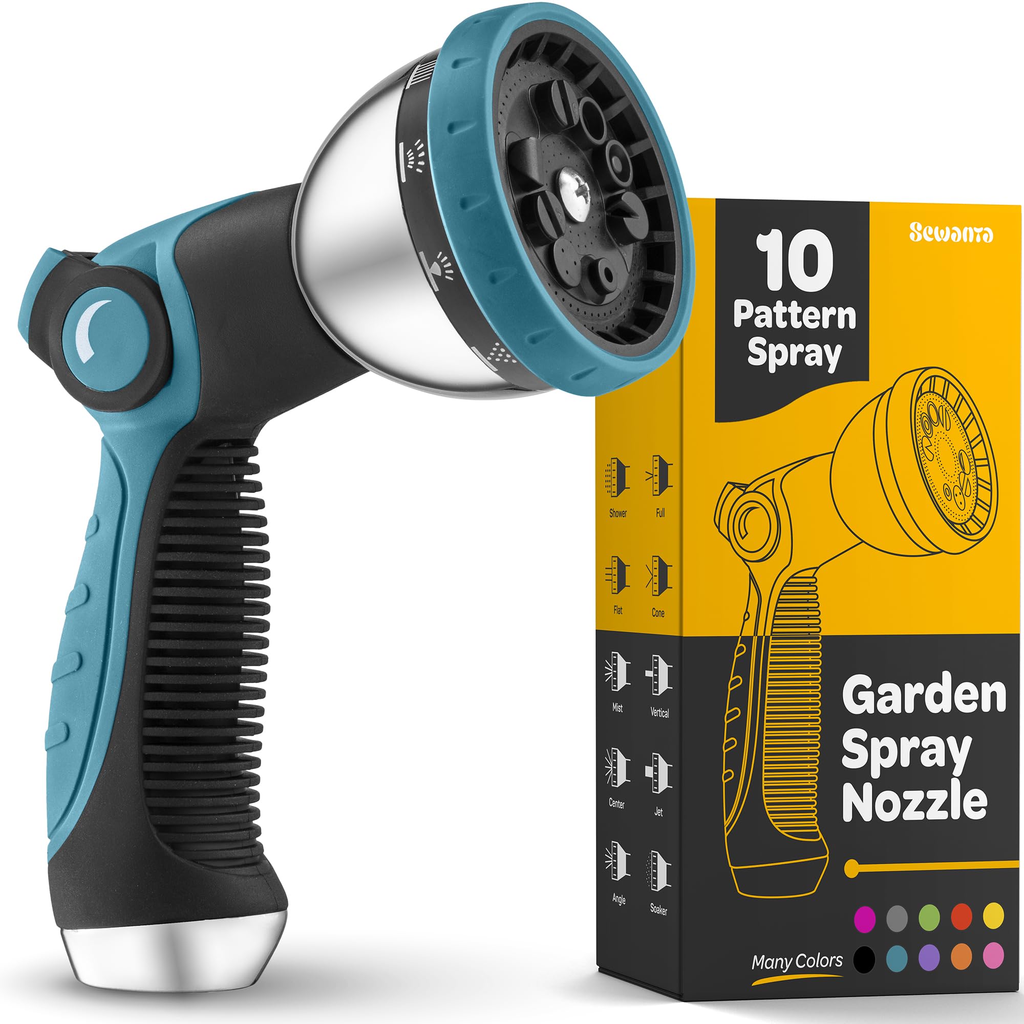 SEWANTA Hose Nozzle Blue front view with adjustable settings