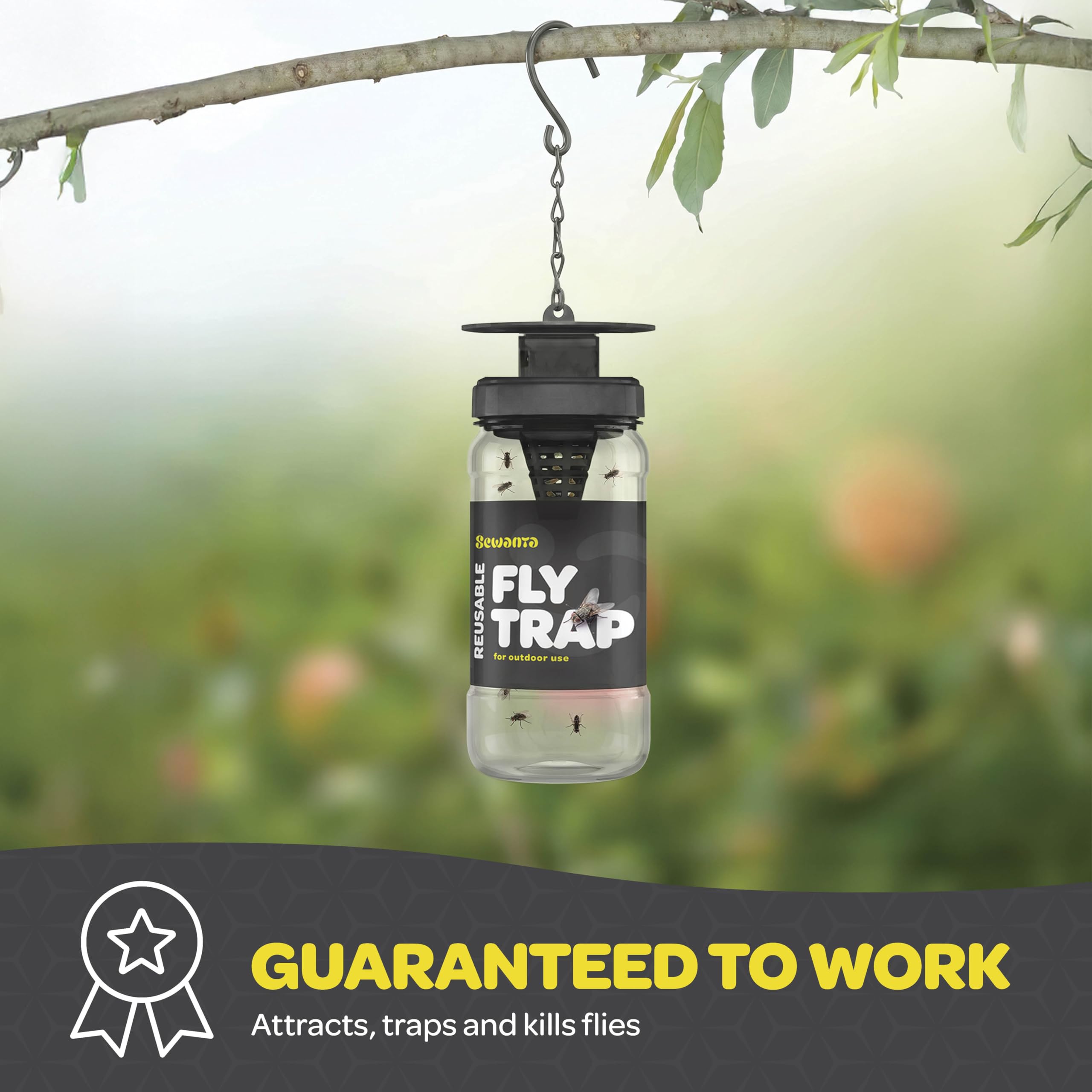 SEWANTA Outdoor Fly Trap demonstrating bait attractant