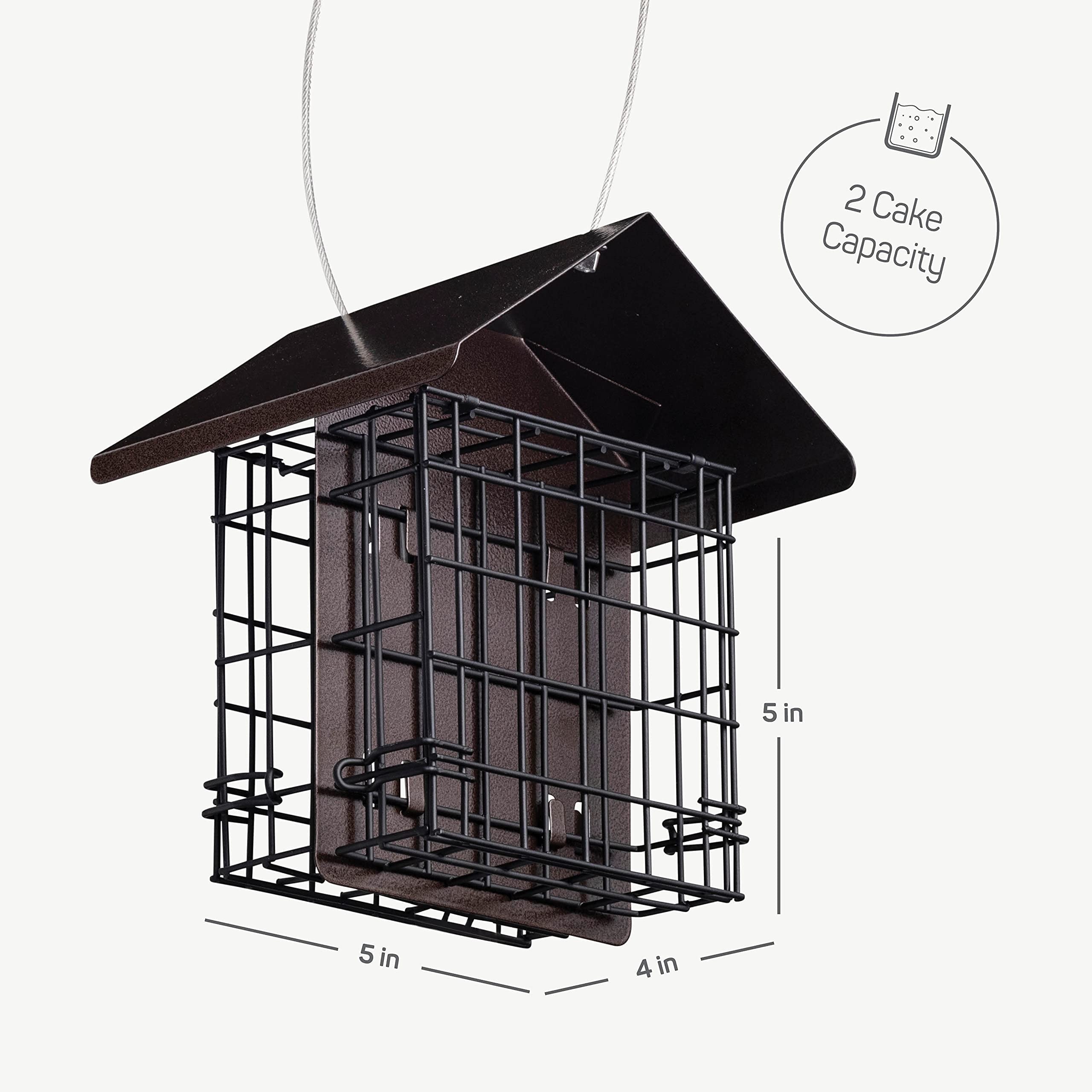 SEWANTA Suet Bird Feeder showing gridded cage design