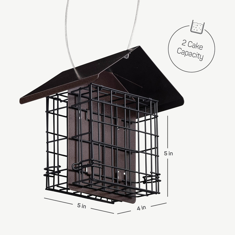 SEWANTA Suet Bird Feeder showing gridded cage design