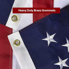 Sewn stripes detail on SolarStar American Flag