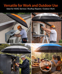 Sexlieu 60-inch umbrella showing heavy duty magnetic base close-up